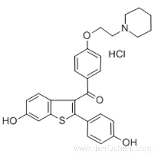 Methanone,[6-hydroxy-2-(4-hydroxyphenyl)benzo[b]thien-3-yl][4-[2-(1-piperidinyl)ethoxy]phenyl]-,hydrochloride (1:1) CAS 82640-04-8